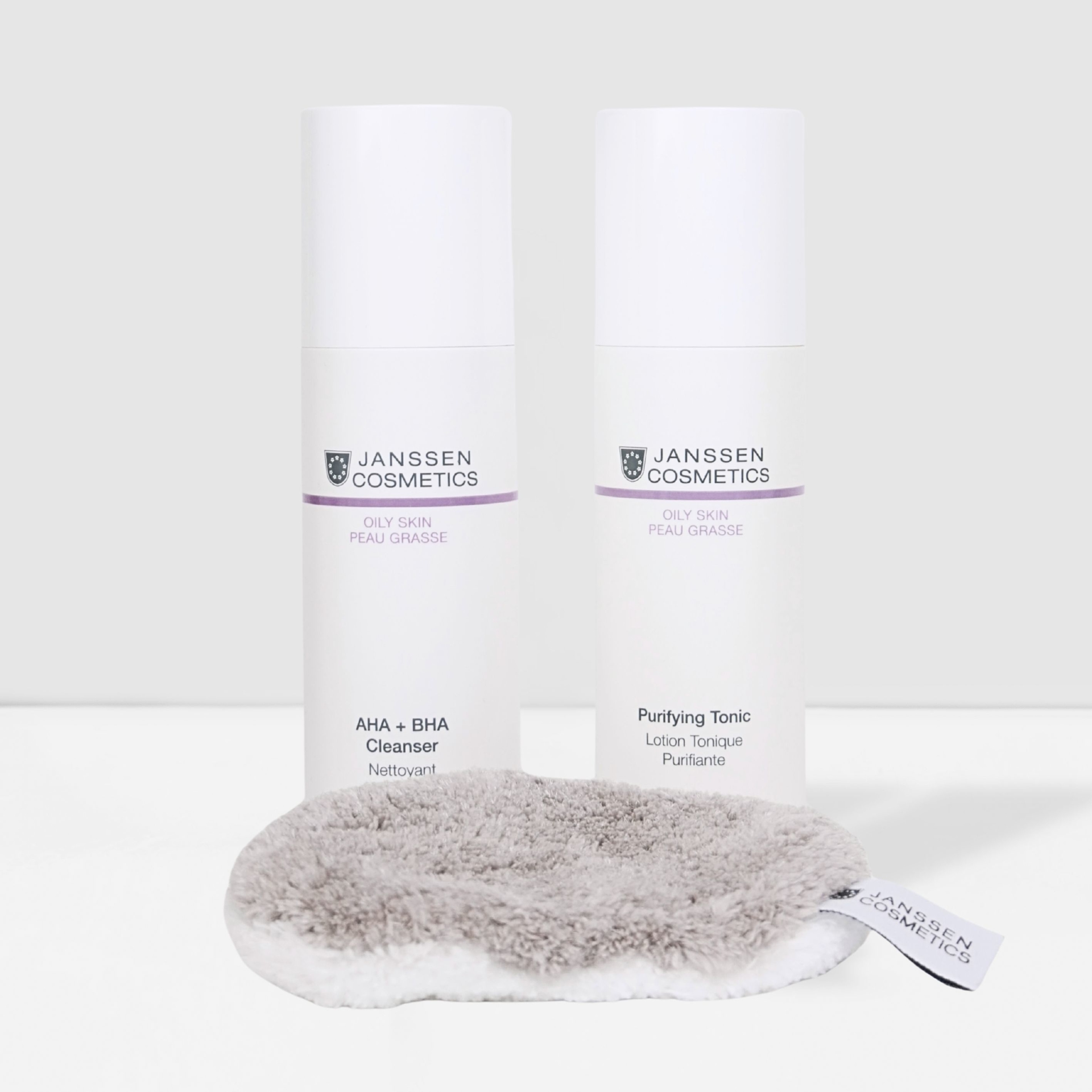 AHA + BHA Reinigungs-Duo für unreine Haut + Waschies® Reinigungspad